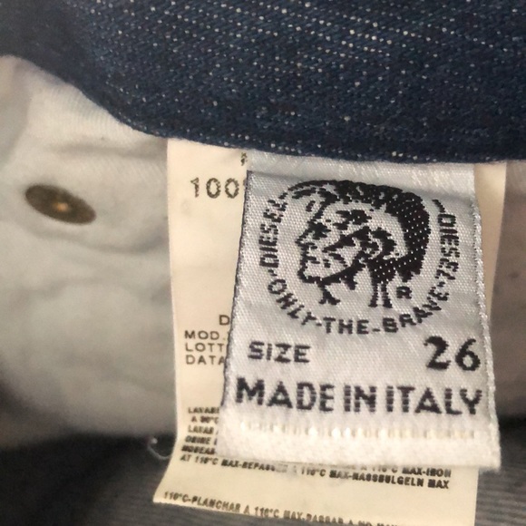 DIESEL Industry boot cut distressed Jeans button fly sz 26 - Picture 15 of 16